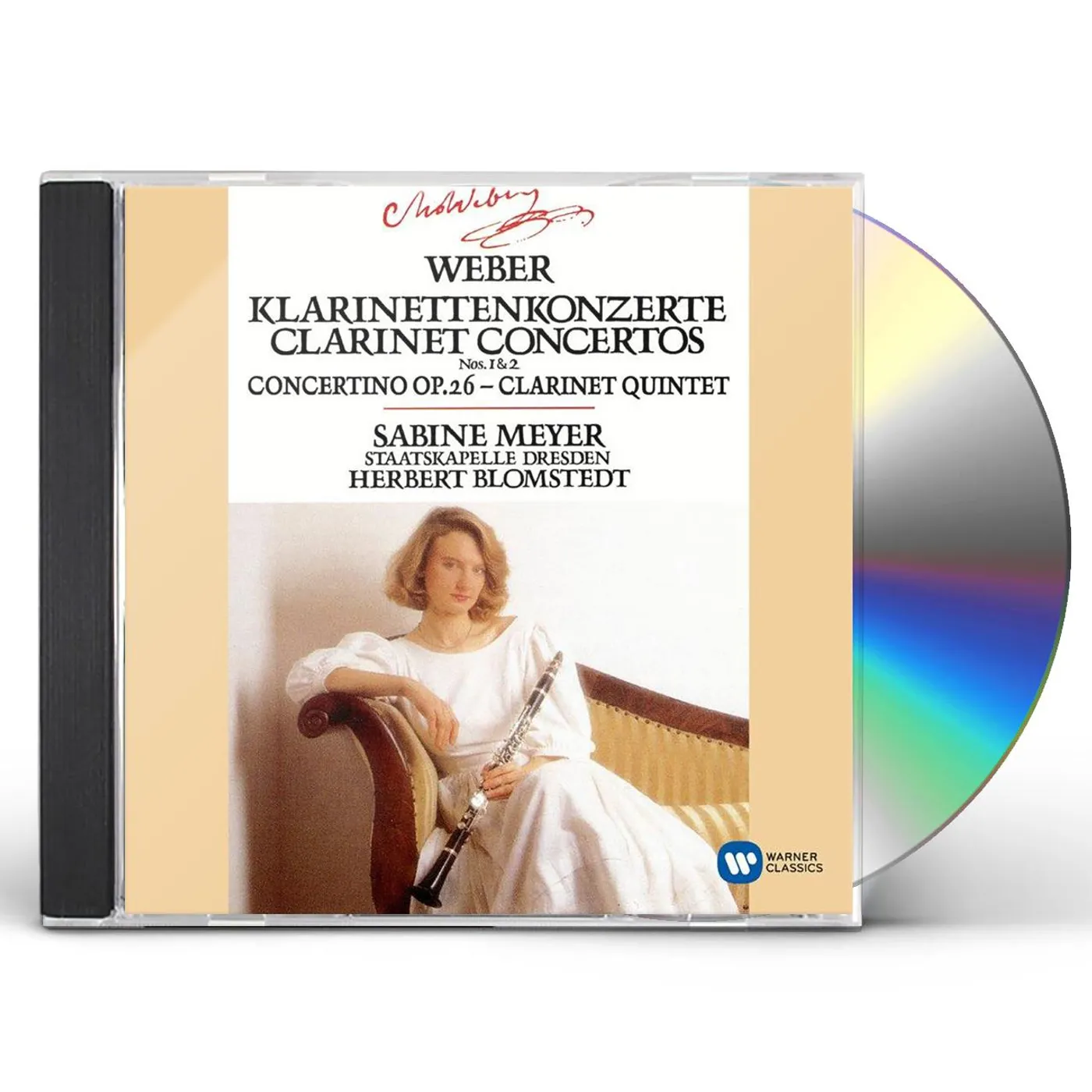 Sabine Meyer WEBER: CLARINET CONCERTOS 1 & 2/CONCERTINO E FLAT CD
