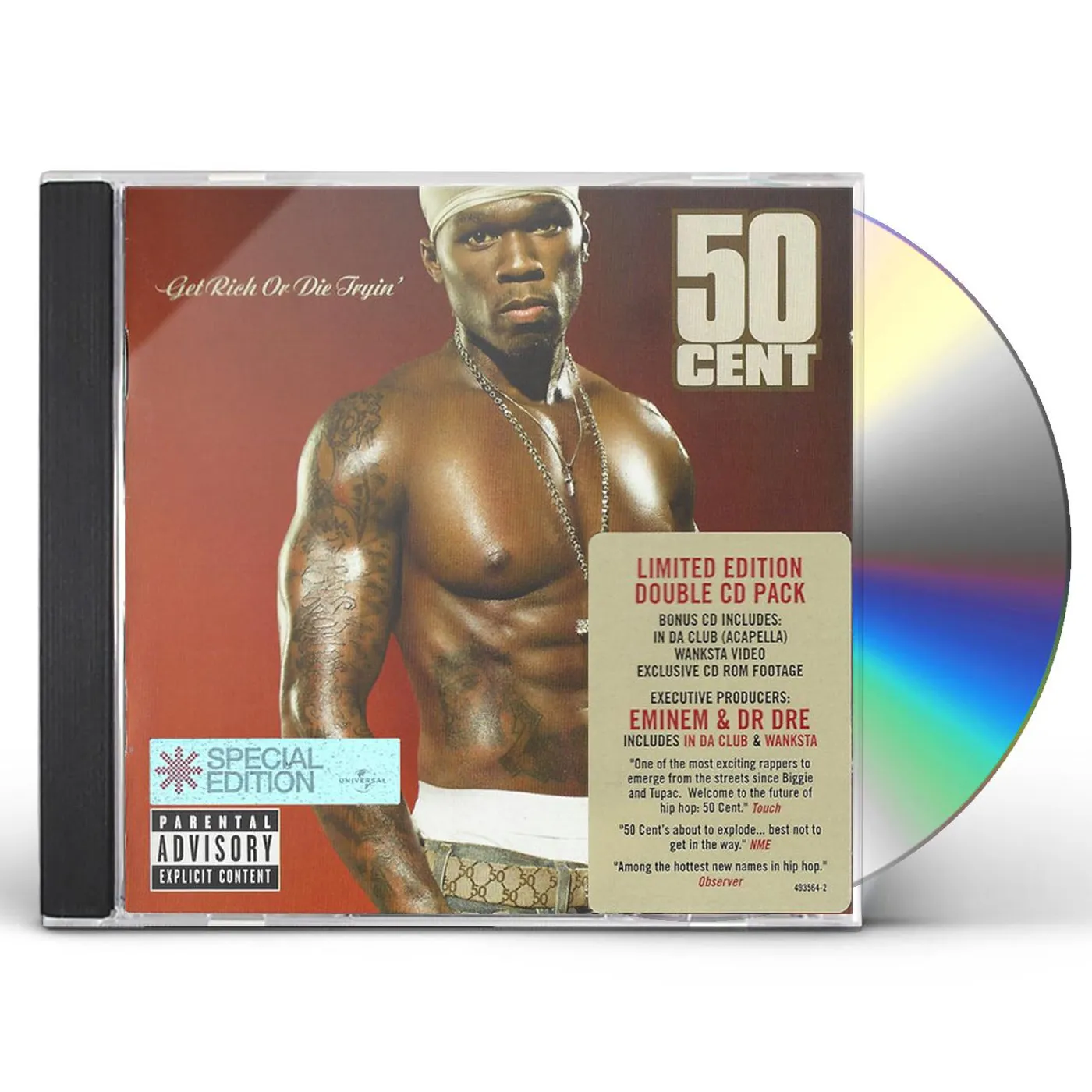 50 Cent GET RICH OR DIE TRYIN' (LIMITED EDITION) CD