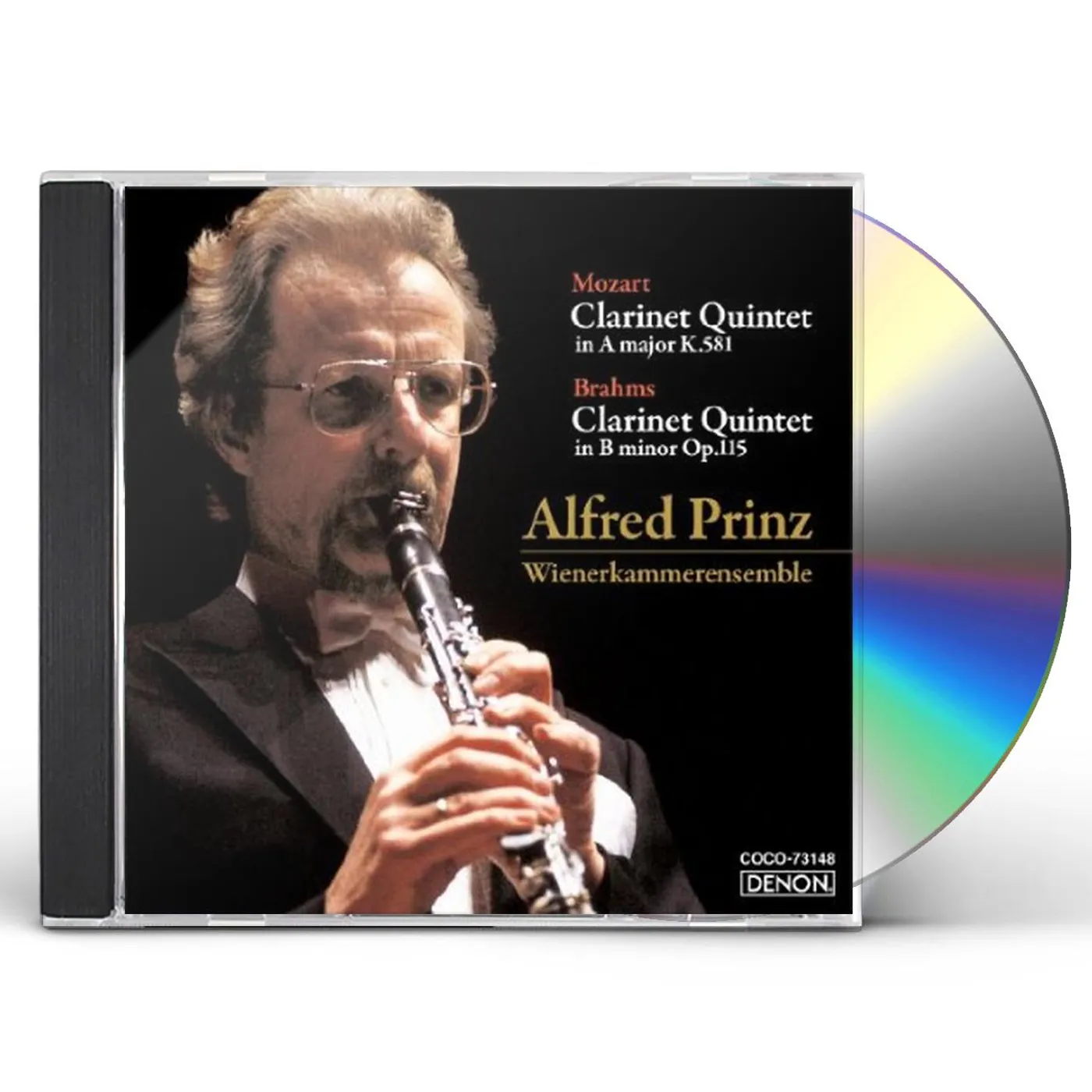 Alfred Prinz MOZART & BRAHMS: CLARINET QUINTET CD