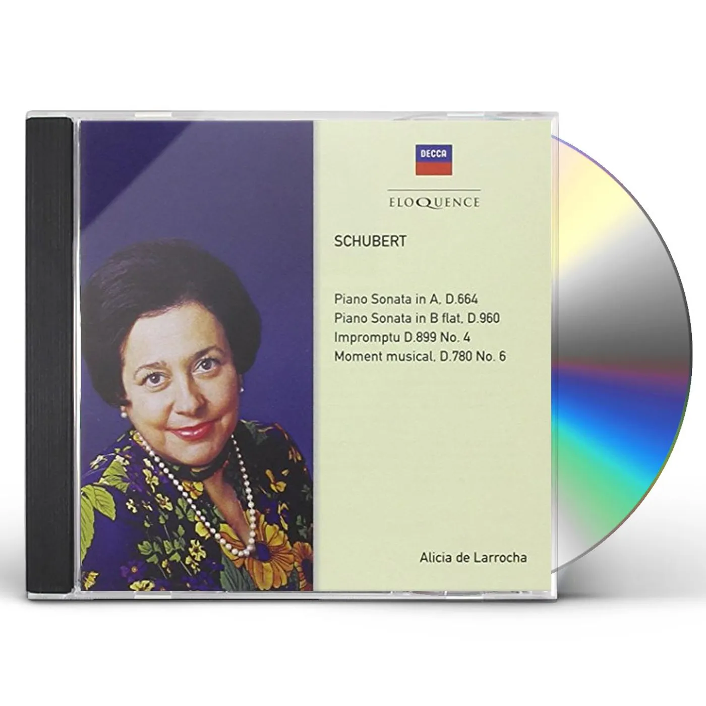 Alicia de Larrocha SCHUBERT: PIANO SONATAS D664 & 960 CD