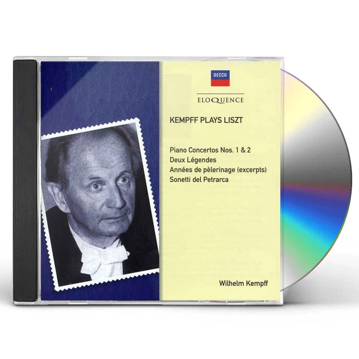 Wilhelm Kempff KAMPFF PLAYS LISZT CD