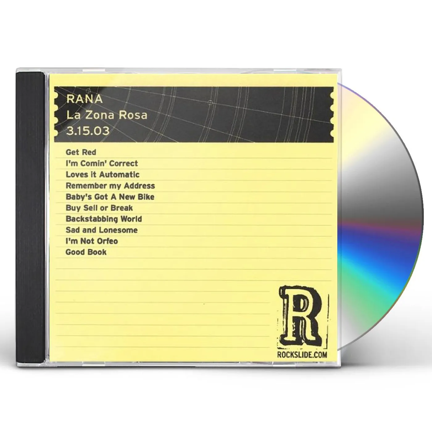 Rana LA ZONA ROSA-AUSTIN TEXAS-3/15/03 CD