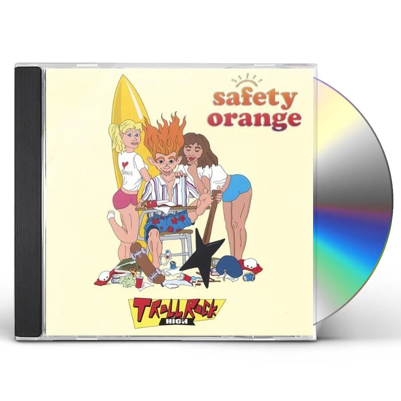 Safety Orange TROLL ROCK HIGH CD