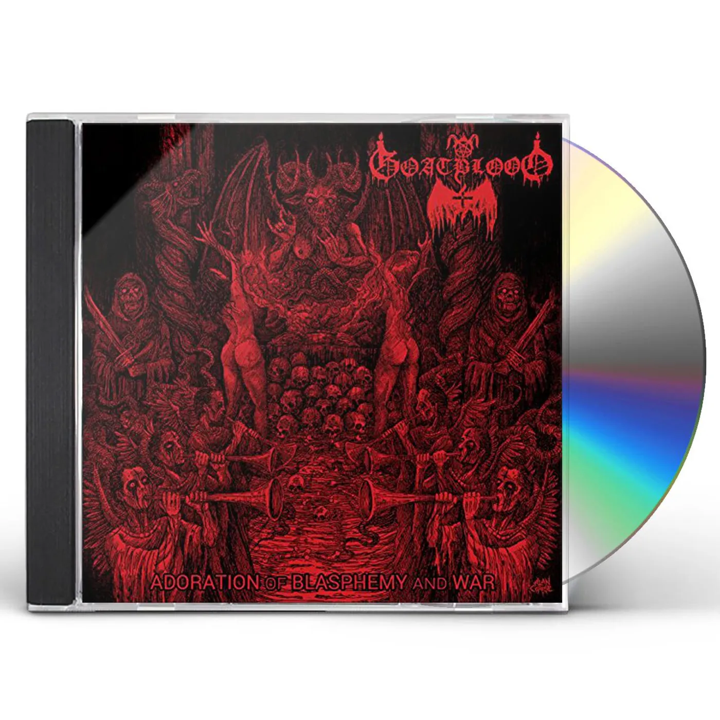 Goatblood ADORATION OF BLASPHEMY & WAR CD