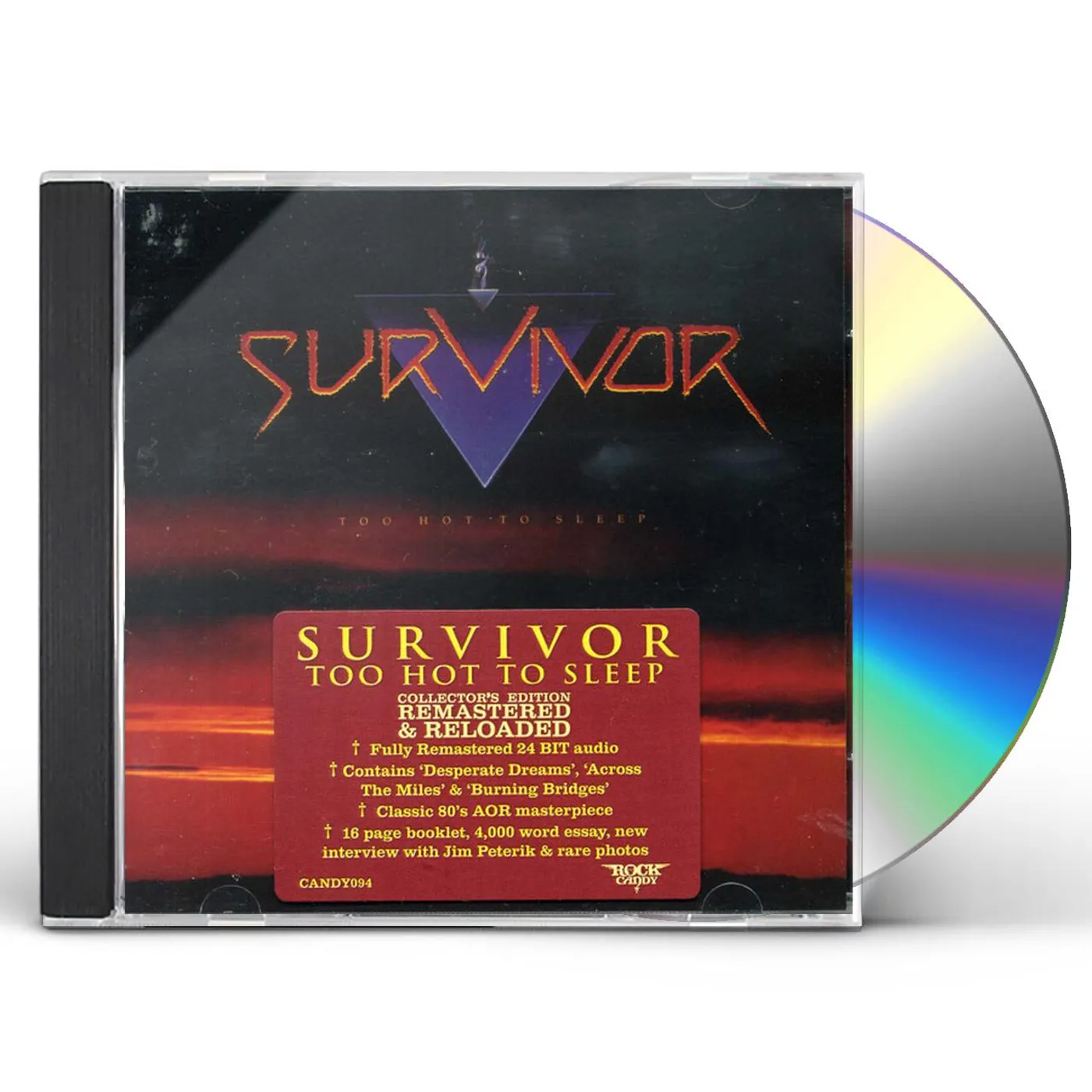 Survivor TOO HOT TO SLEEP CD