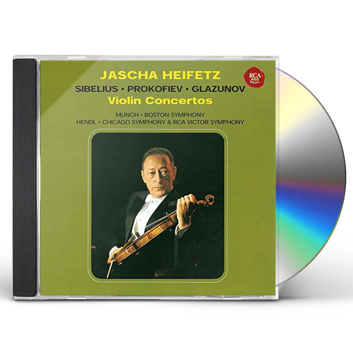 Jascha Heifetz SIBELIUS PROKOFIEV GLASNOV: VIOLIN CD