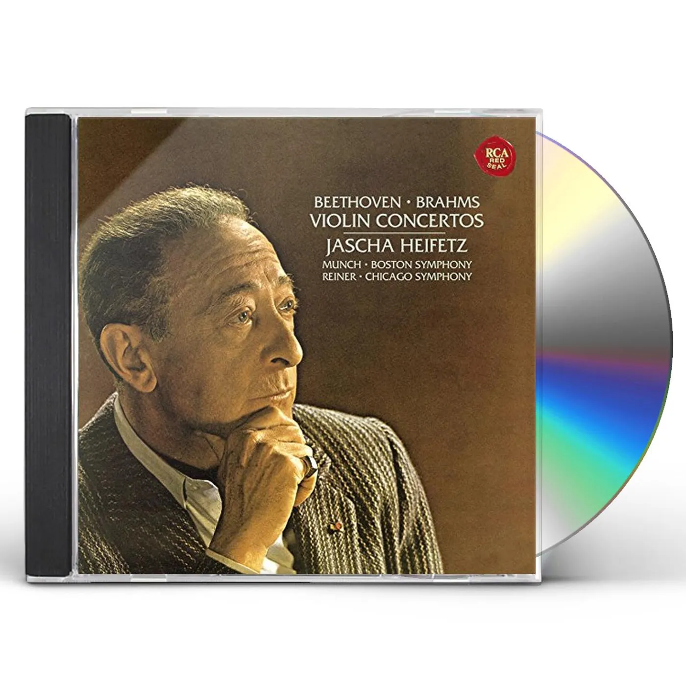 Jascha Heifetz BEETHOVEN & BRAHMS: VIOLIN CONCERTOS CD