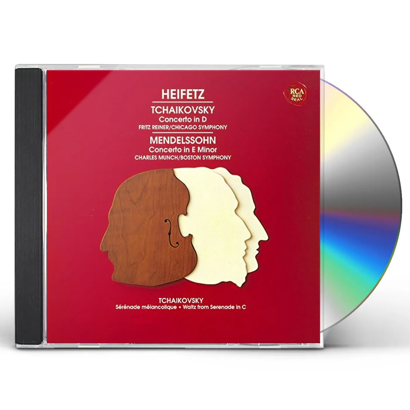 Jascha Heifetz MENDELSSOHN & TCHAIKOVSKY: VIOLIN CONCERT CD