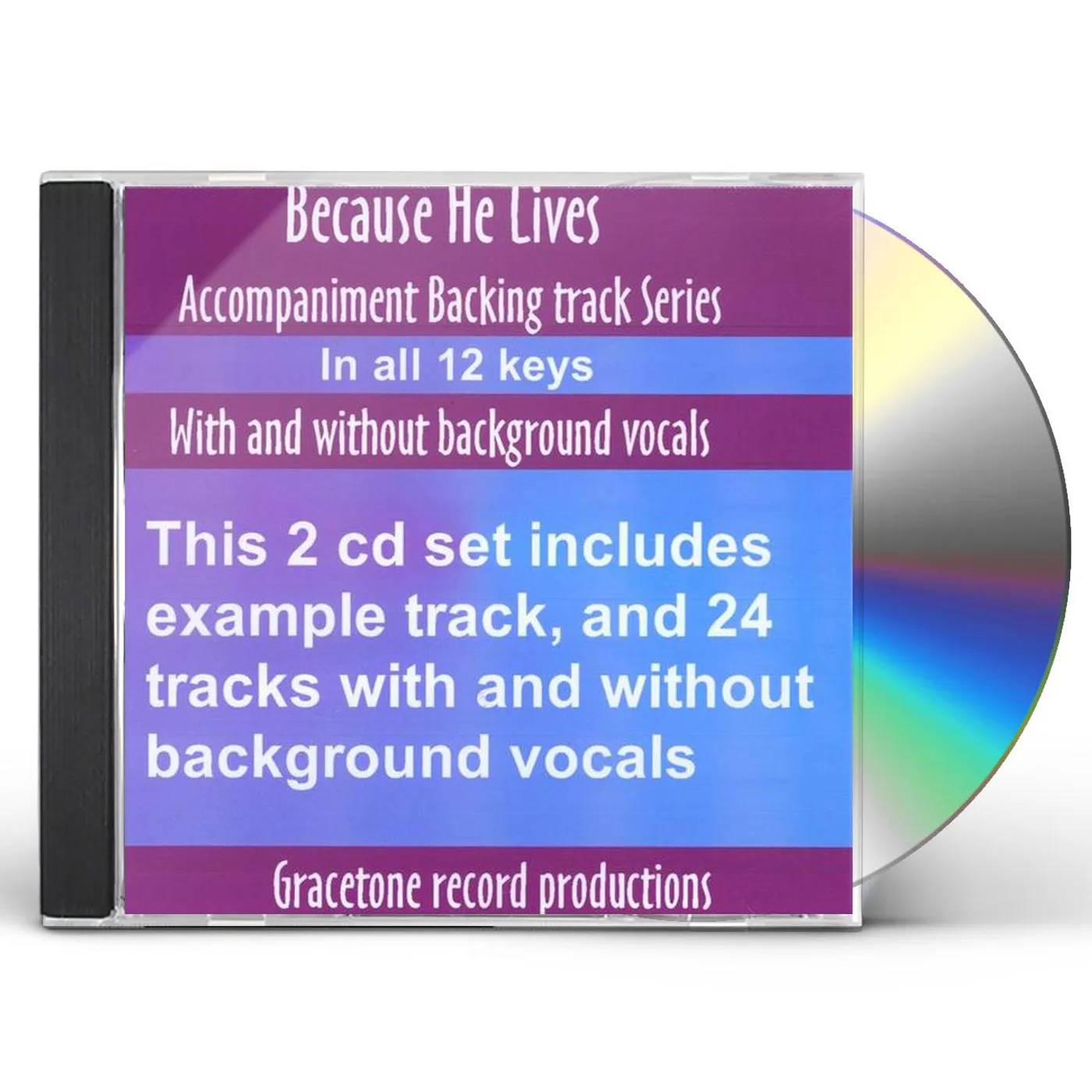 Matthews & Maz BECAUSE HE LIVES ACCOMPANIMENT BACKING TRACK SERIE CD