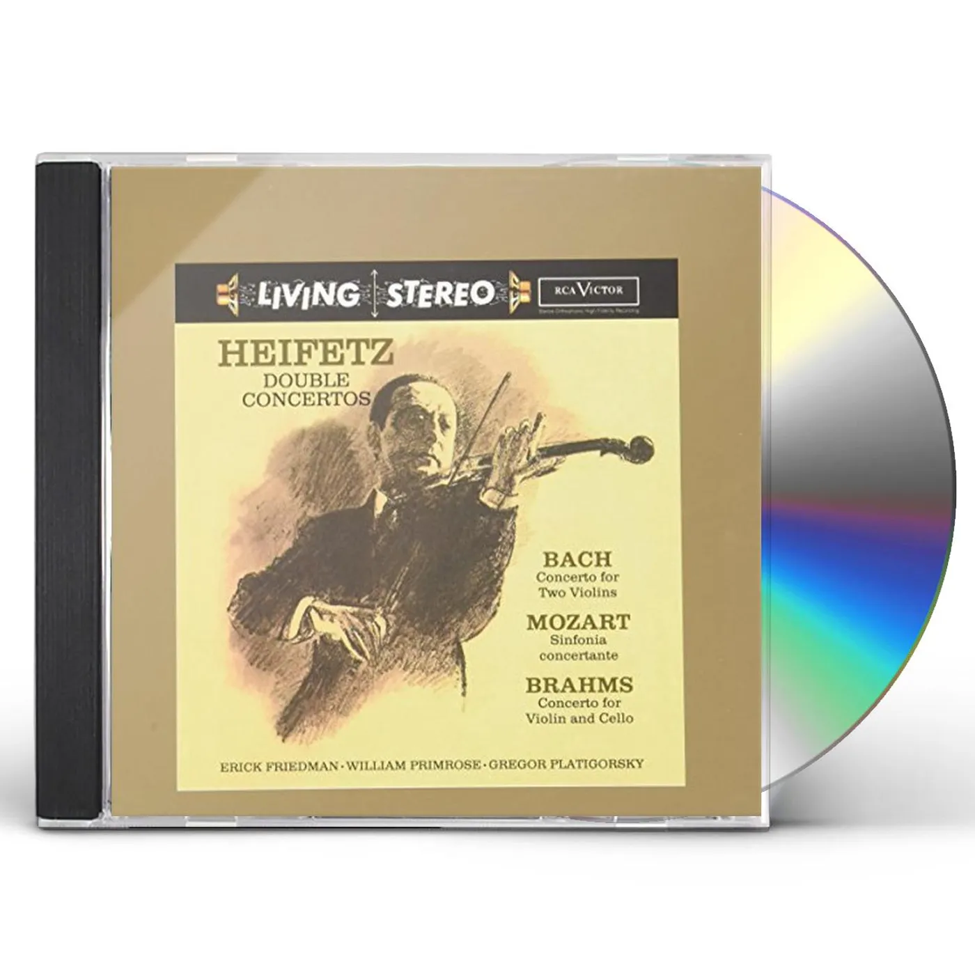 Jascha Heifetz DOUBLE CONCERTOS: BACH, MOZART, BRAHMS CD