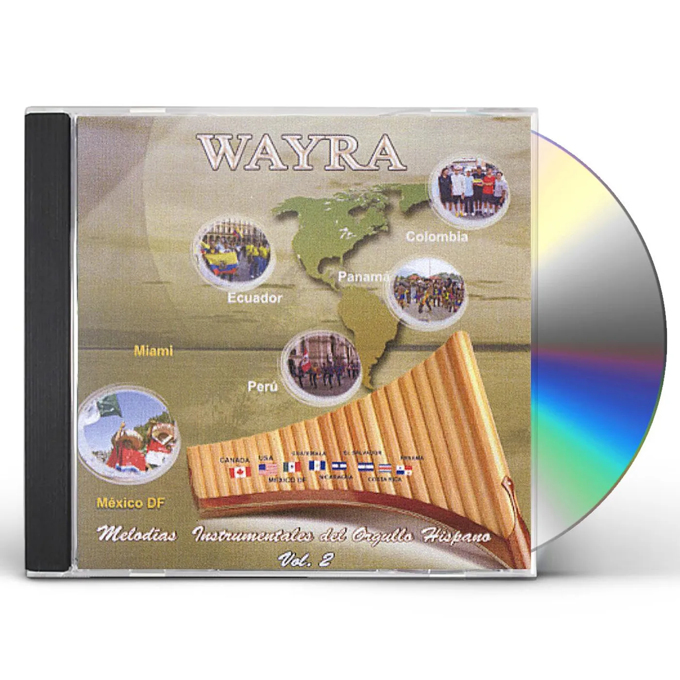 Wayra MELODIAS INSTRUMENTALES ORGULLO HISPANO 2 CD