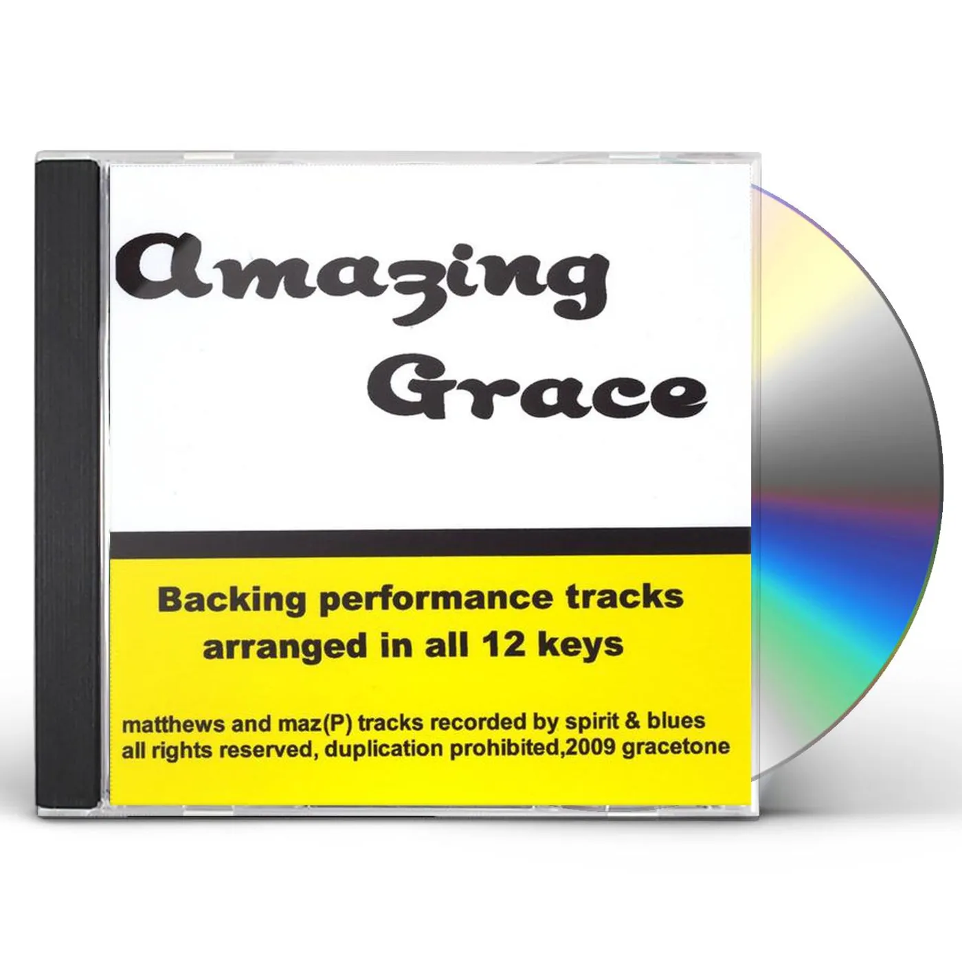 Matthews & Maz AMAZING GRACE BACKING PERFORMANCE TRACK CD