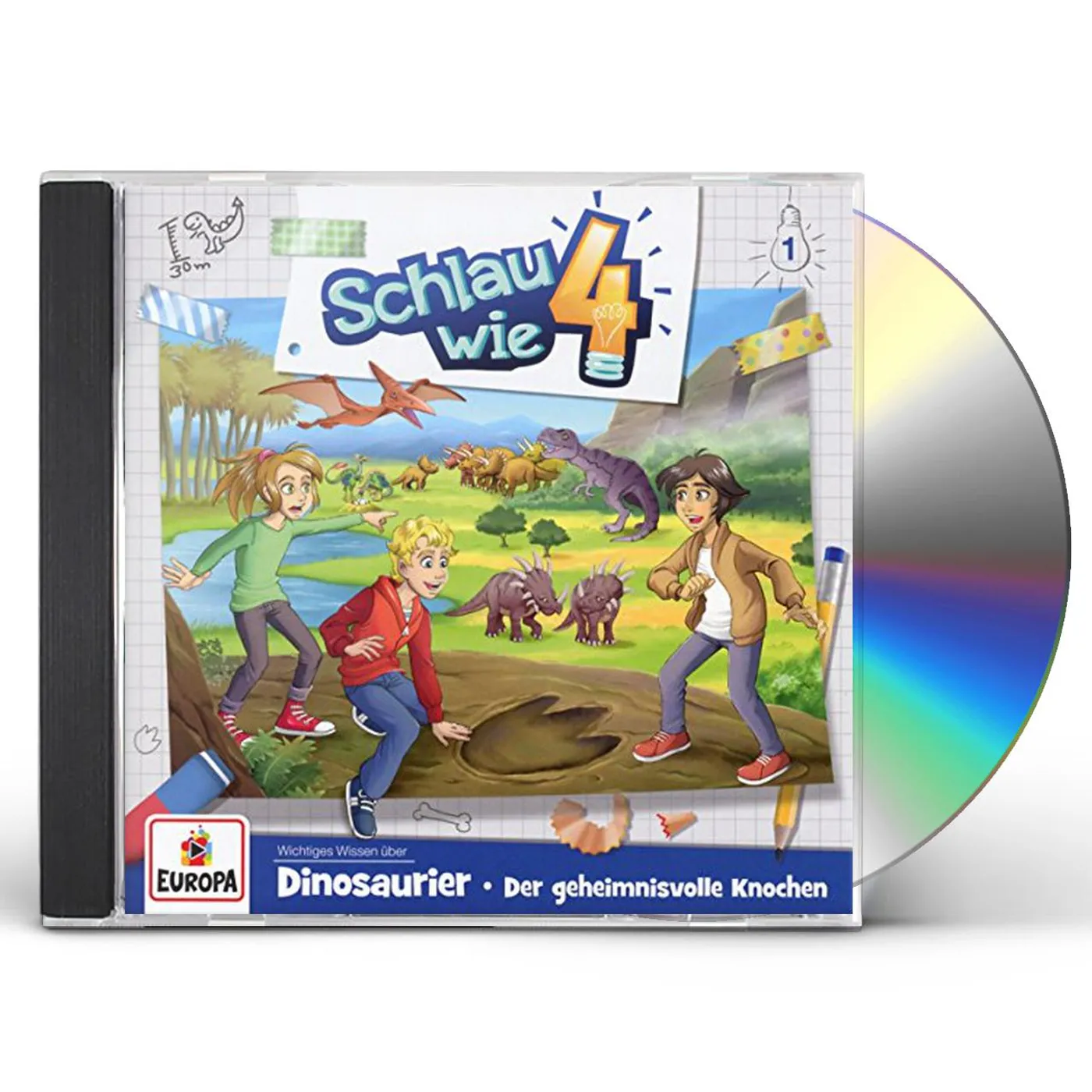 Schlau wie Vier 001/DINOSAURIER: DER GEHEIMNISVOLLE KNOC CD