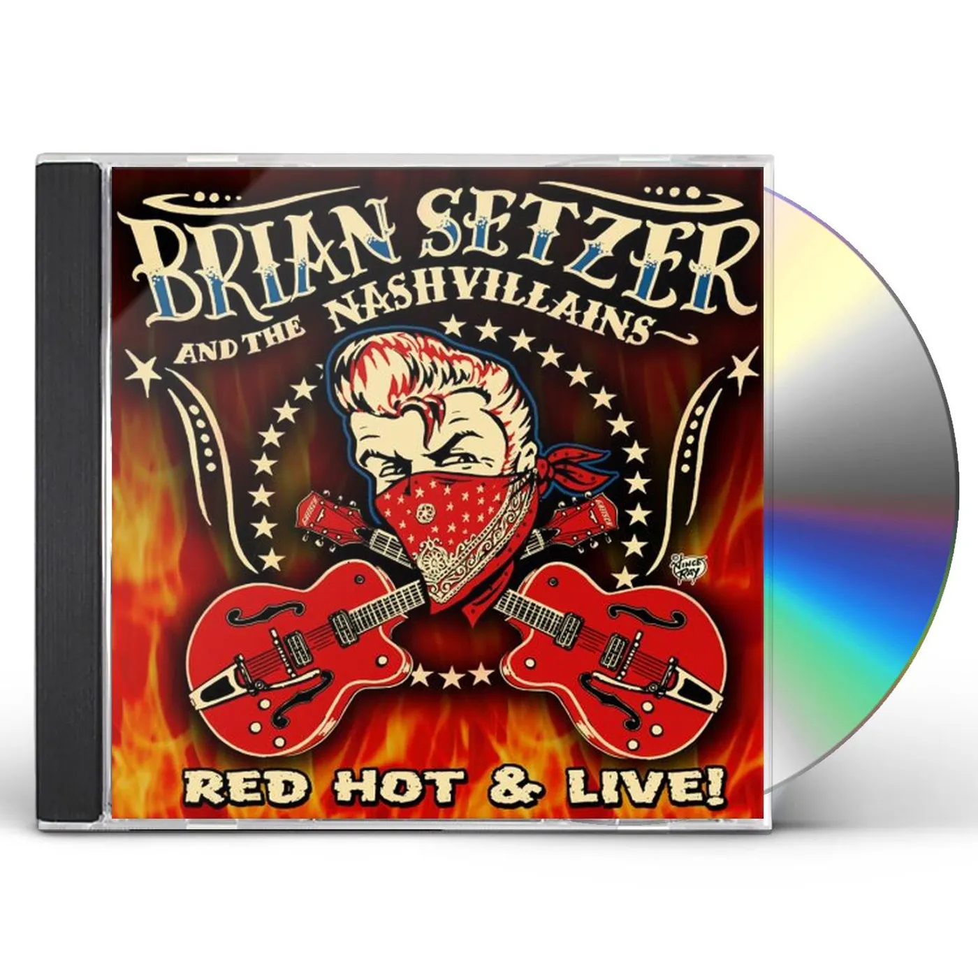 Brian Setzer RED HOT & LIVE CD