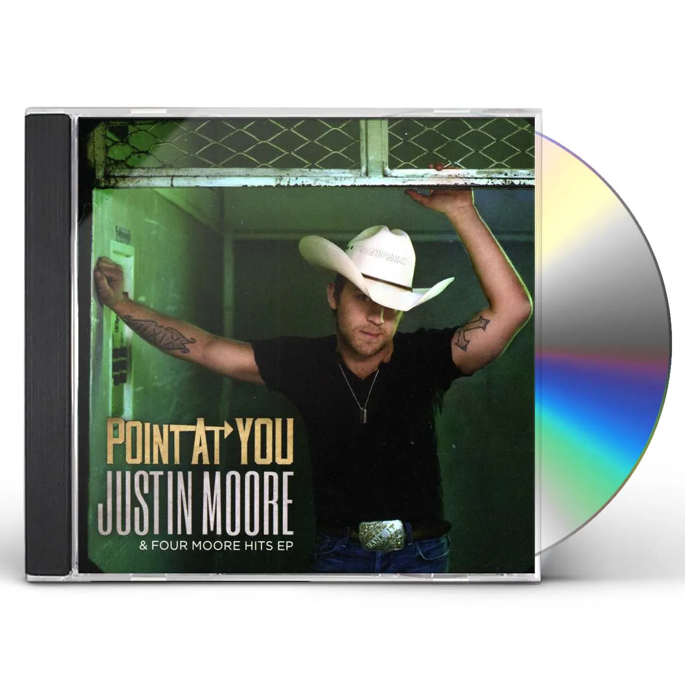 Justin Moore POINT AT YOU & FOUR MOORE HITS (CDEP) CD