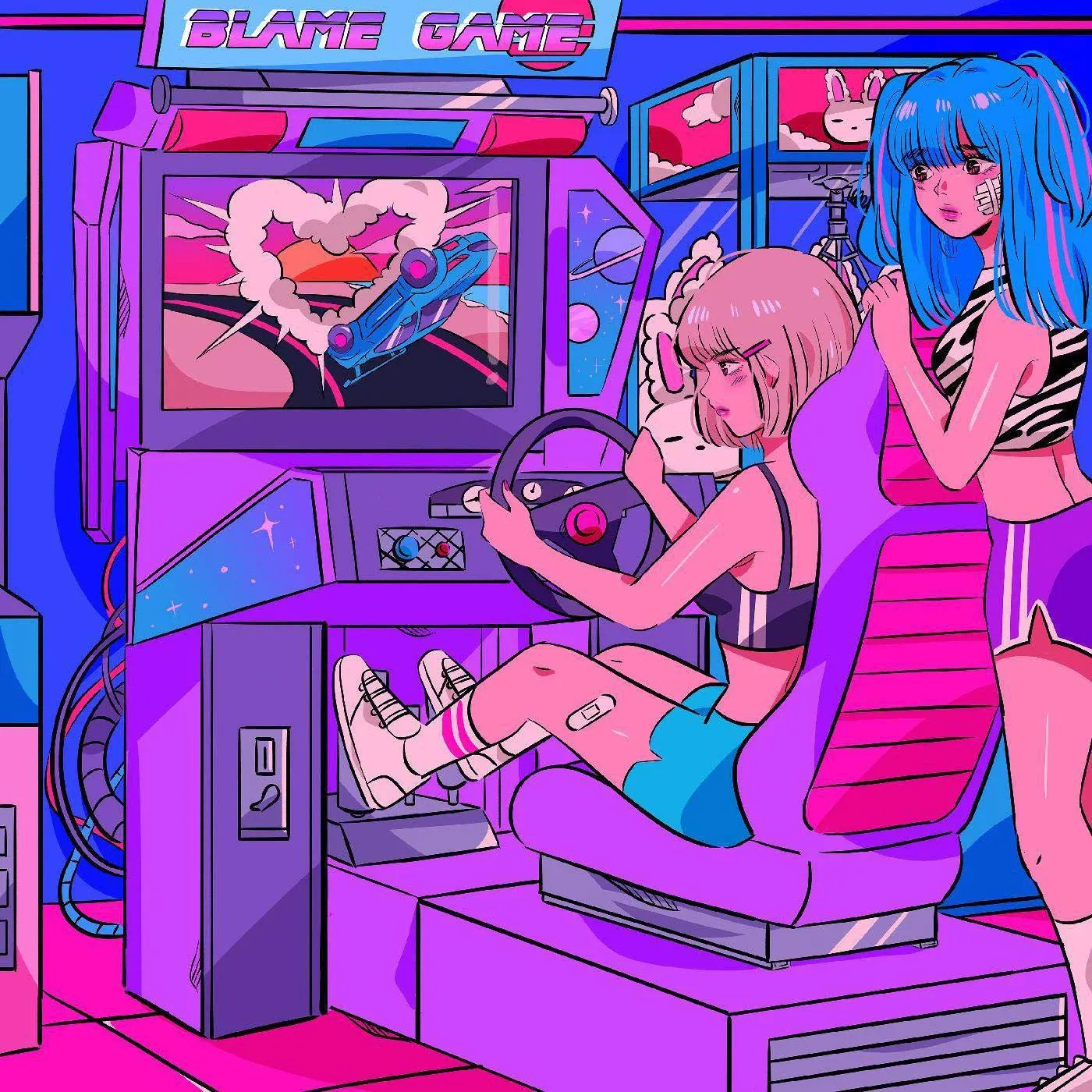 Beach Bunny Blame Game Ep (Hot Pink) Vinyl Record