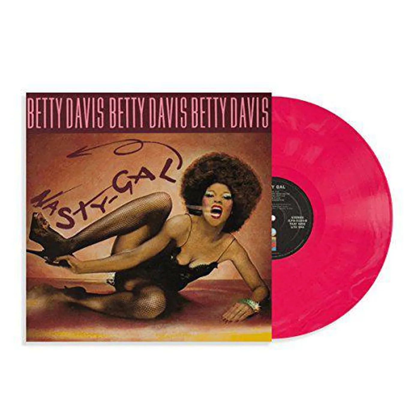 Betty Davis NASTY GAL (PINK MIX VINYL) Vinyl Record