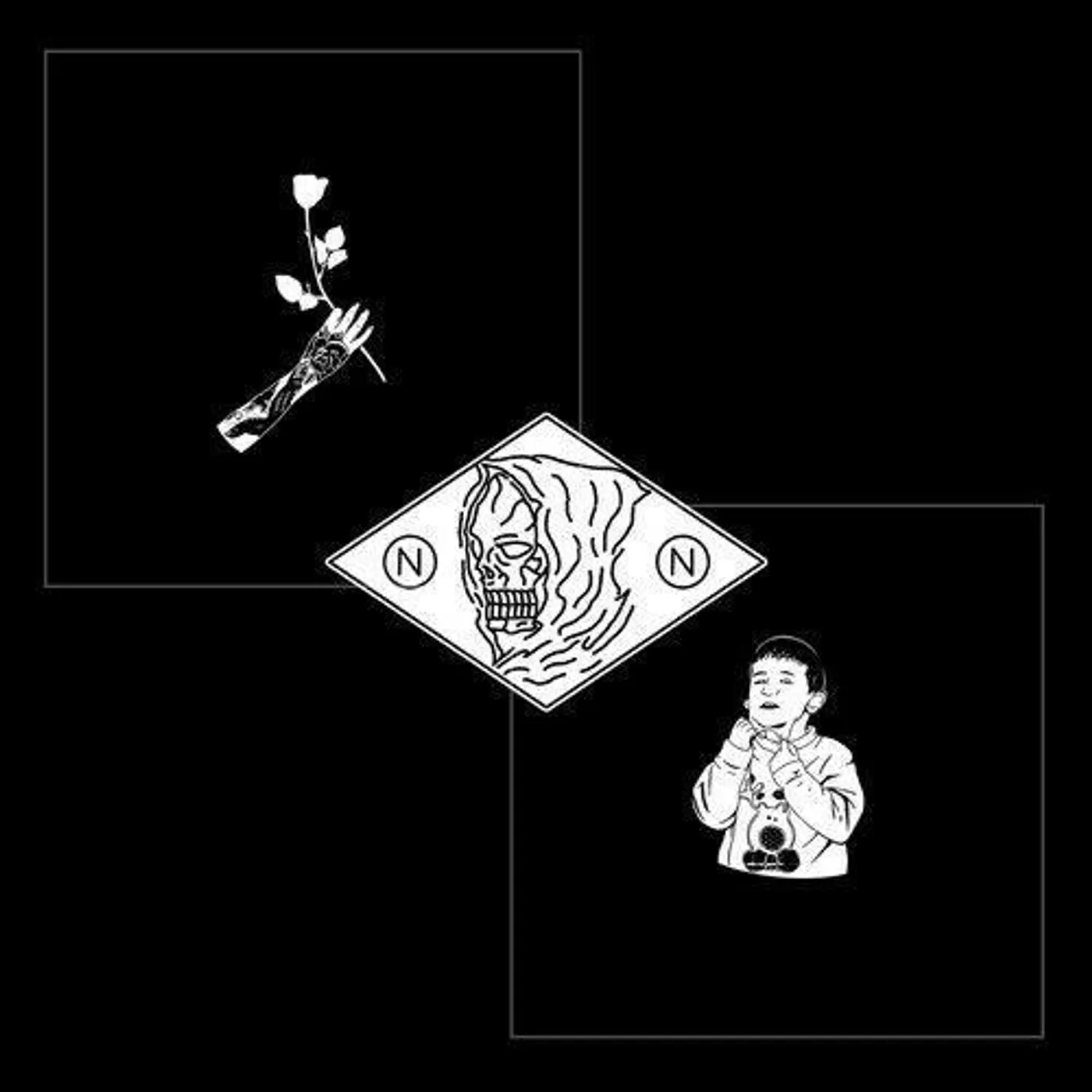 nothing,nowhere. REAPER X RUINER (2LP/BLACK & WHITE SPLATTER VINYL) Vinyl Record