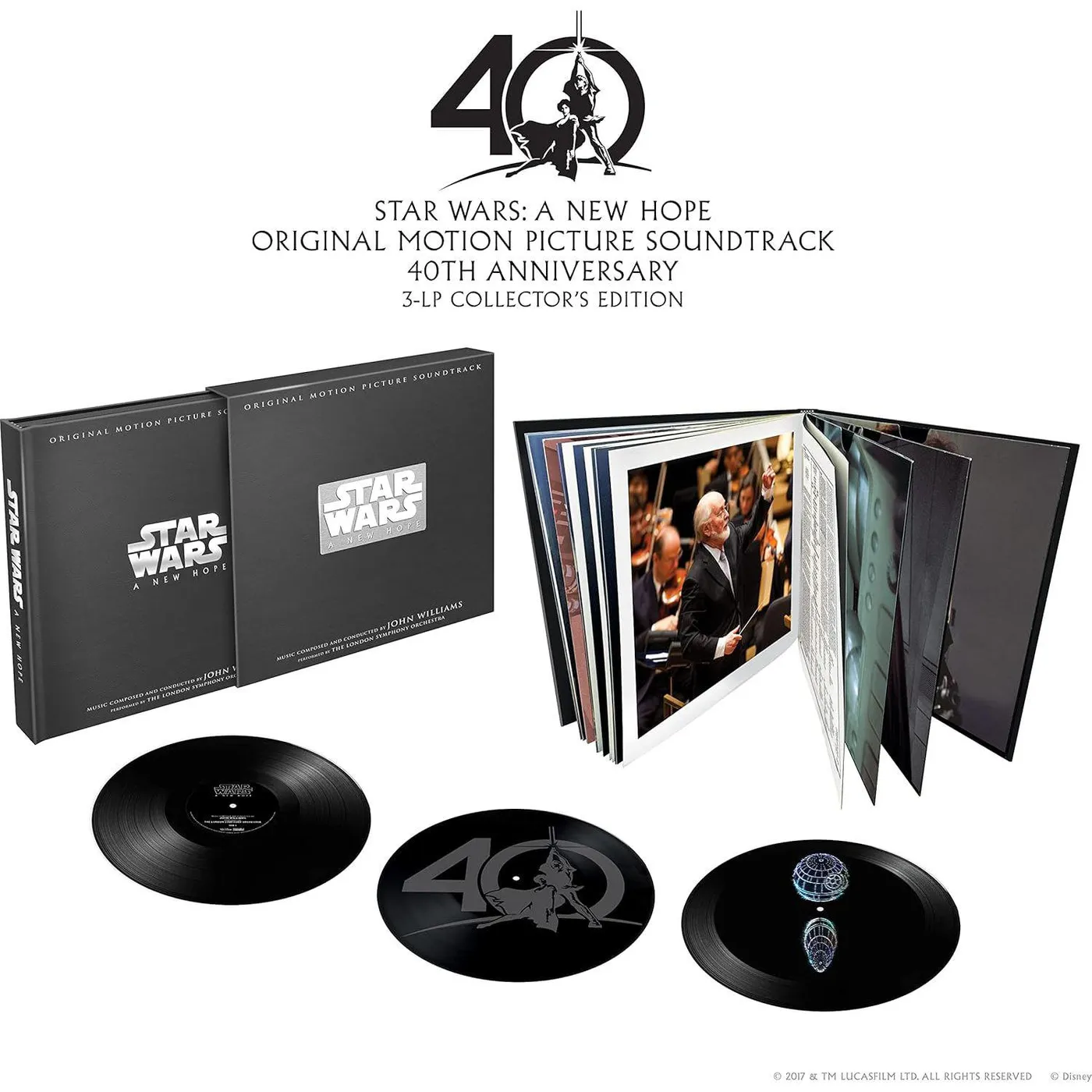 John Williams  Star Wars: A New Hope (Limited 3lp Box/Etched Side/Death Star Hologram) Vinyl Record