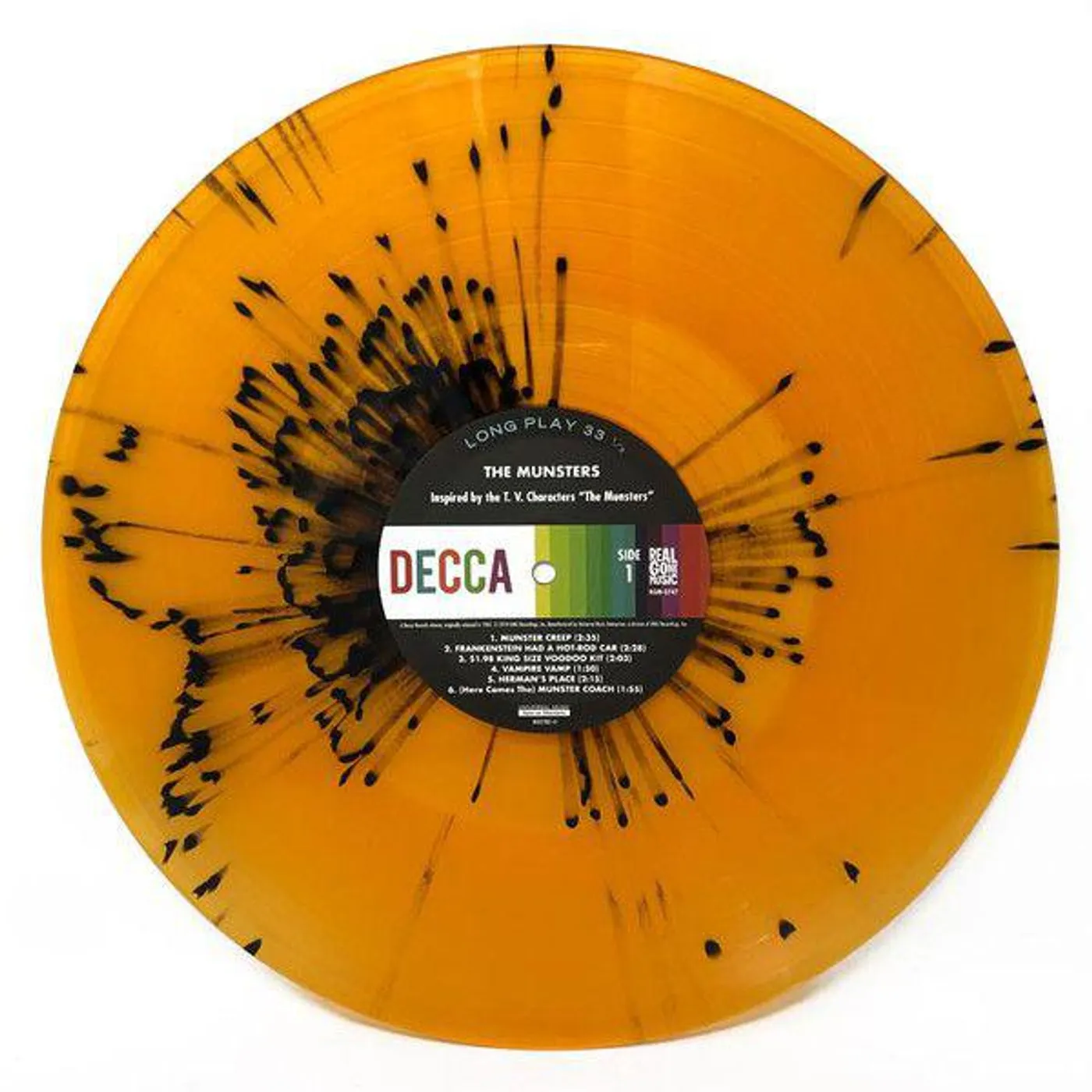 The Munsters (LIMITED ORANGE WITH BLACK SPLATTER VINYL EDITION) Vinyl Record