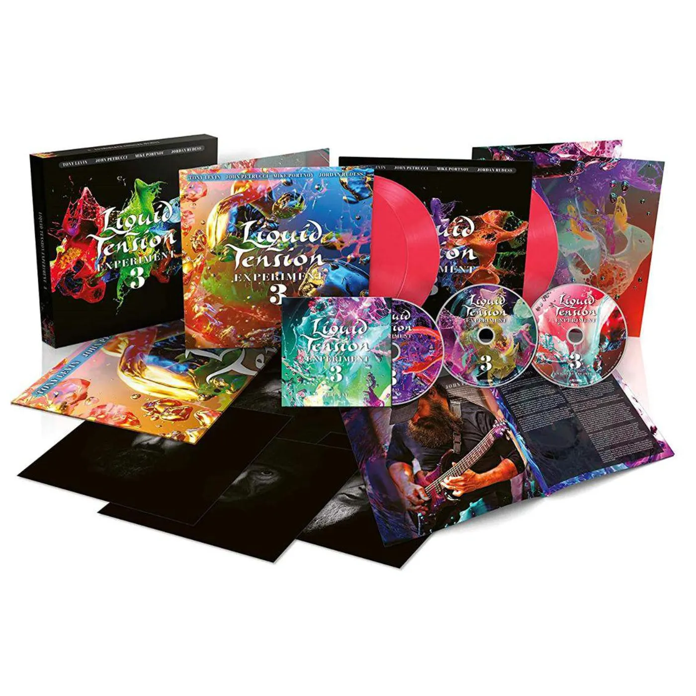 Liquid Tension Experiment LTE3 (LTD/DELUXE OPAQUE HOT PINK VINYL/3LP/2CD/BLU-RAY BOX SET)