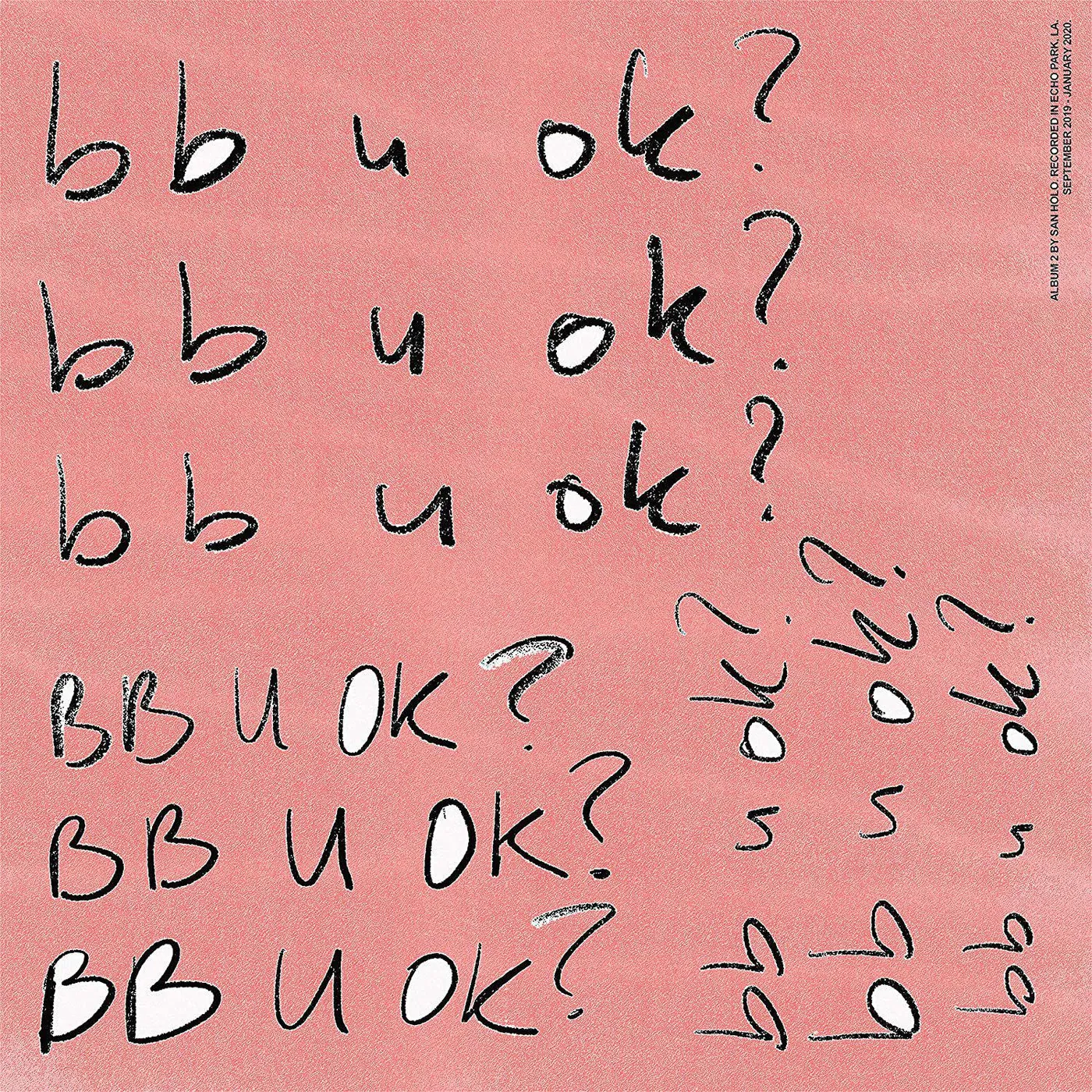 San Holo Bb U Ok? (Clear/2LP/DL Card) Vinyl Record