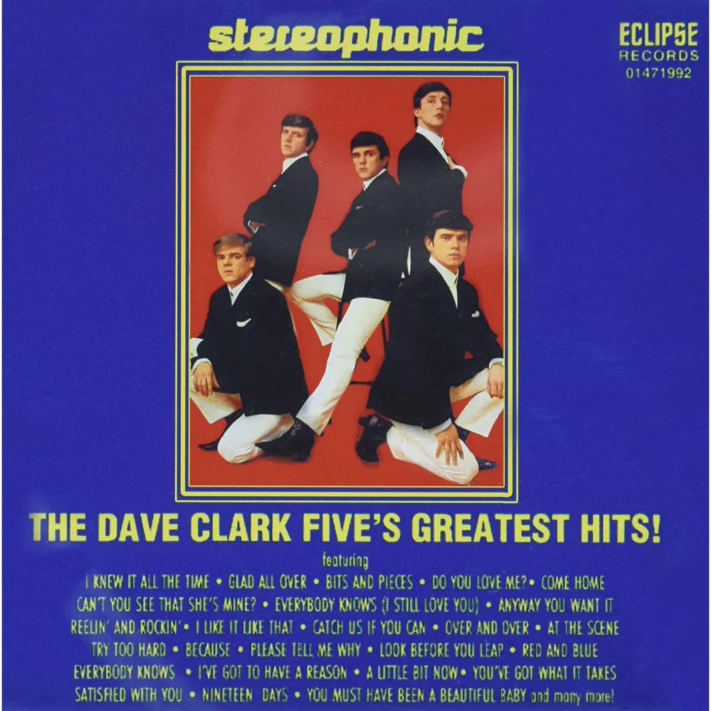 The Dave Clark Five GREATEST HITS STEREOPHONIC CD