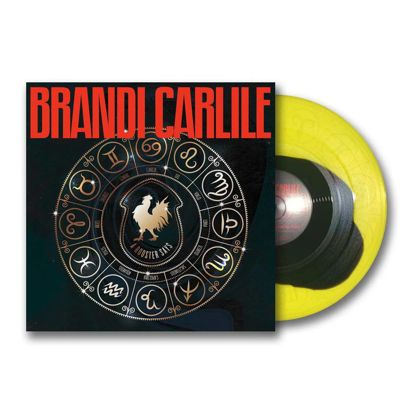 Brandi Carlile Rooster Says (Etching B Side/RSD/Yellow w/ Black Splash) Vinyl Record