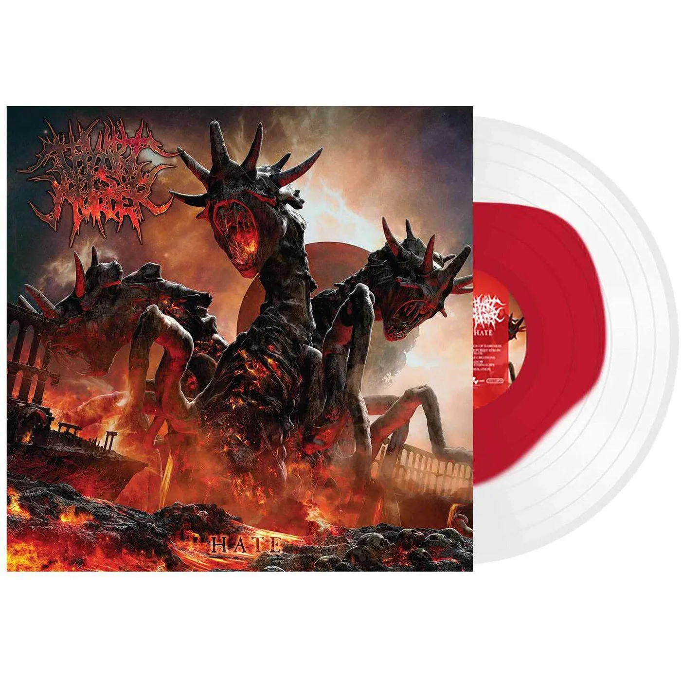 Thy Art Is Murder HATE (RED IN CLEAR VINYL) Vinyl Record