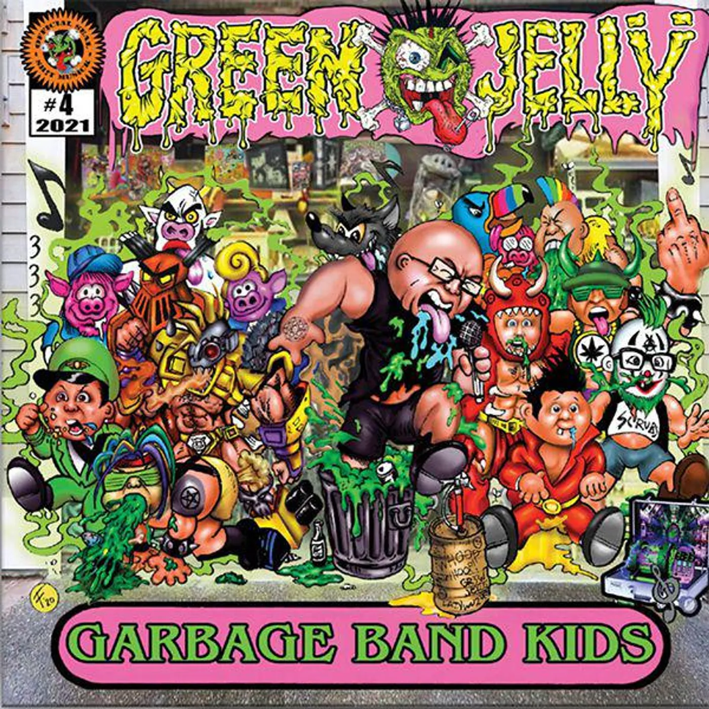 Green Jelly Garbage Band Kids Vinyl Record