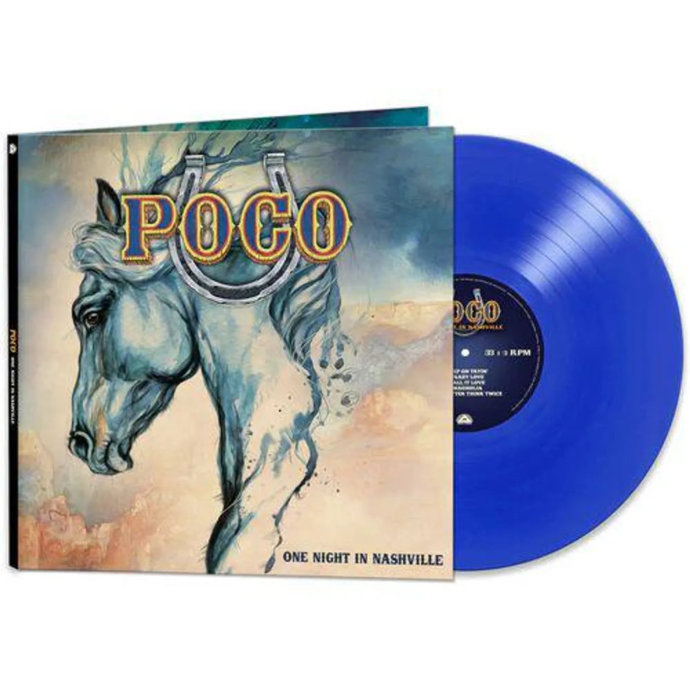 Poco One Night In Nashville (Transparent Blue) Vinyl Record