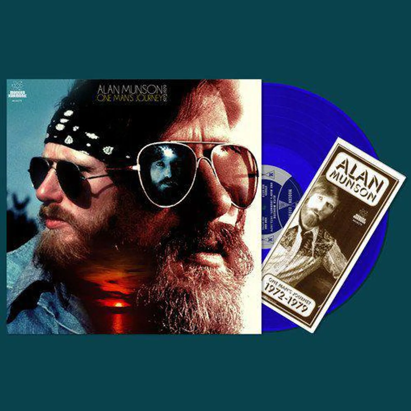 Alan Munson ONE MAN'S JOURNEY: 1972-1979 (BLUE VINYL) Vinyl Record