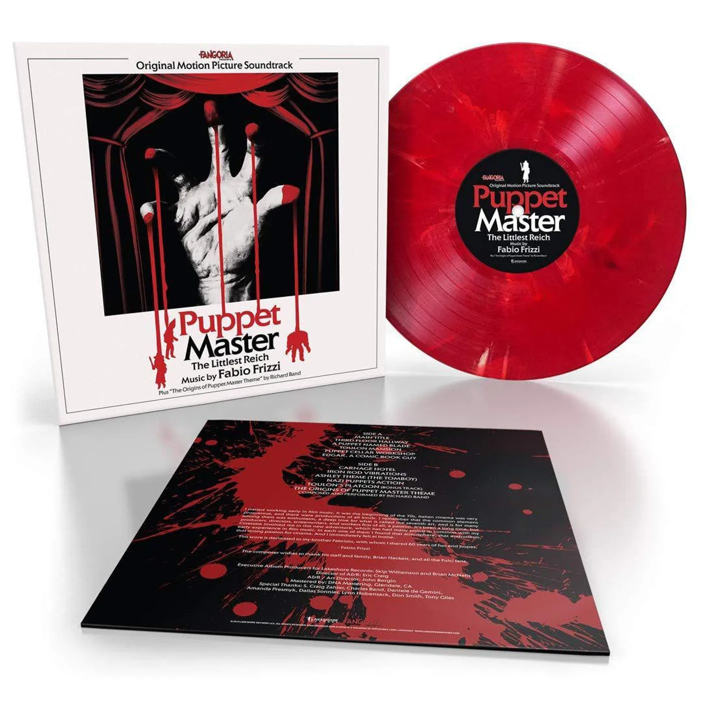 Fabio Frizzi Puppet Master: The Littlest Reich (Original Motion Picture Soundtrack) [Toulon's Bloody Revenge] Vinyl Record