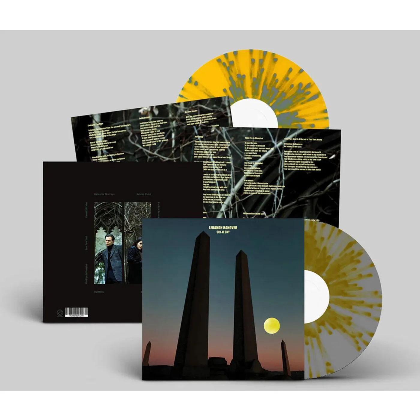 Lebanon Hanover Sci-Fi Sky (2LP/ Moon Grey/Yellow Splatter) Vinyl Record