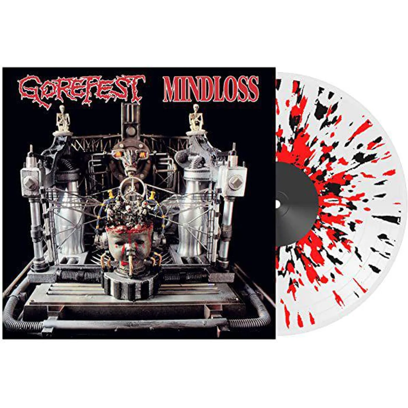 Gorefest MINDLOSS (CLEAR W/ RED/BLACK SPLATTER/140G) Vinyl Record