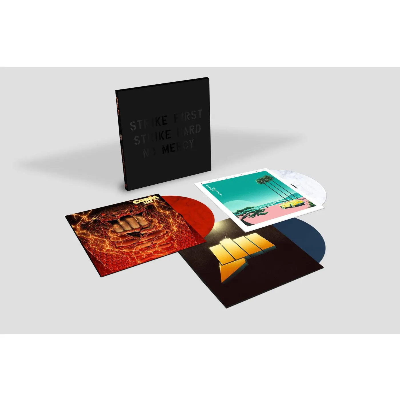 Cobra Kai ORIGINAL SOUNDTRACK (180G/RED, WHITE & BLUE MARBLE VINYL) Vinyl Record