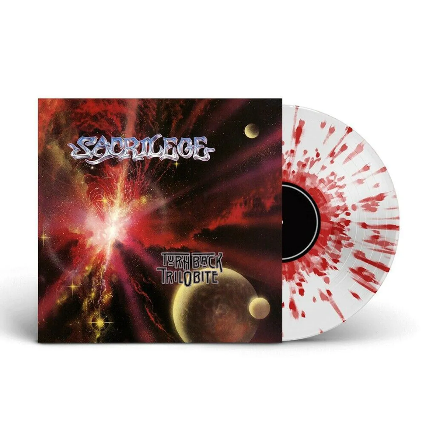 Sacrilege 117424 TURN BACK TRILOBITE (CLEAR/RED SPLATTER VINYL/12INCH) Vinyl Record