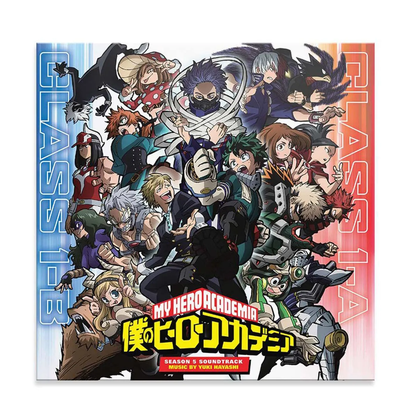 Yuki Hayashi MY HERO ACADEMIA: SEASON 5 Original Soundtrack (2LP/1-OPAQUE BLUE MARBLE/2-OPAQUE RED MABLE VINYL) Vinyl Record