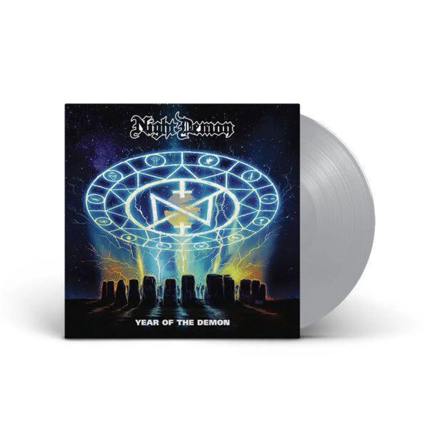 Night Demon Year Of The Demon (Silver) Vinyl Record