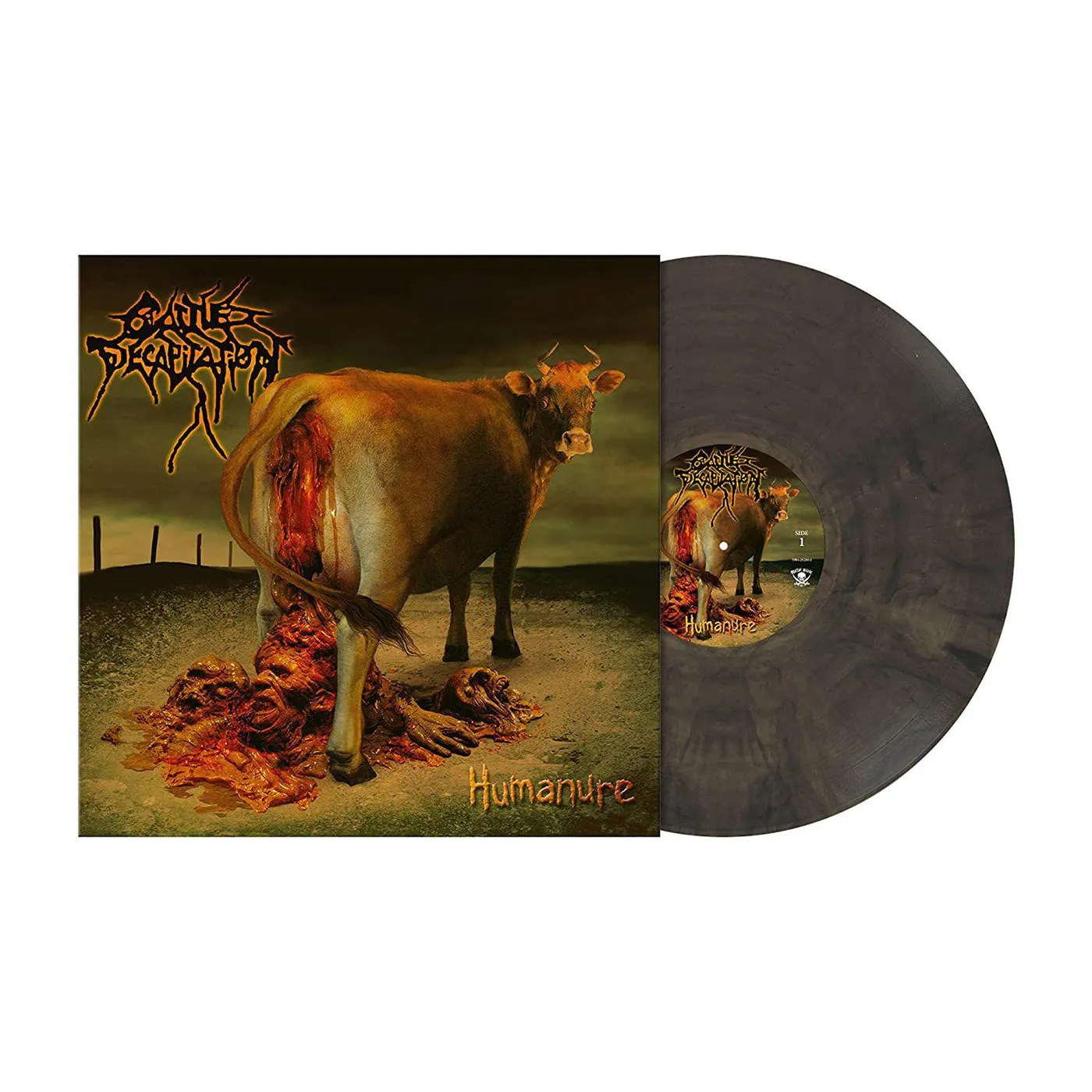 Cattle Decapitation Humanure (Black Smoke Marbled Vinyl) Vinyl Record