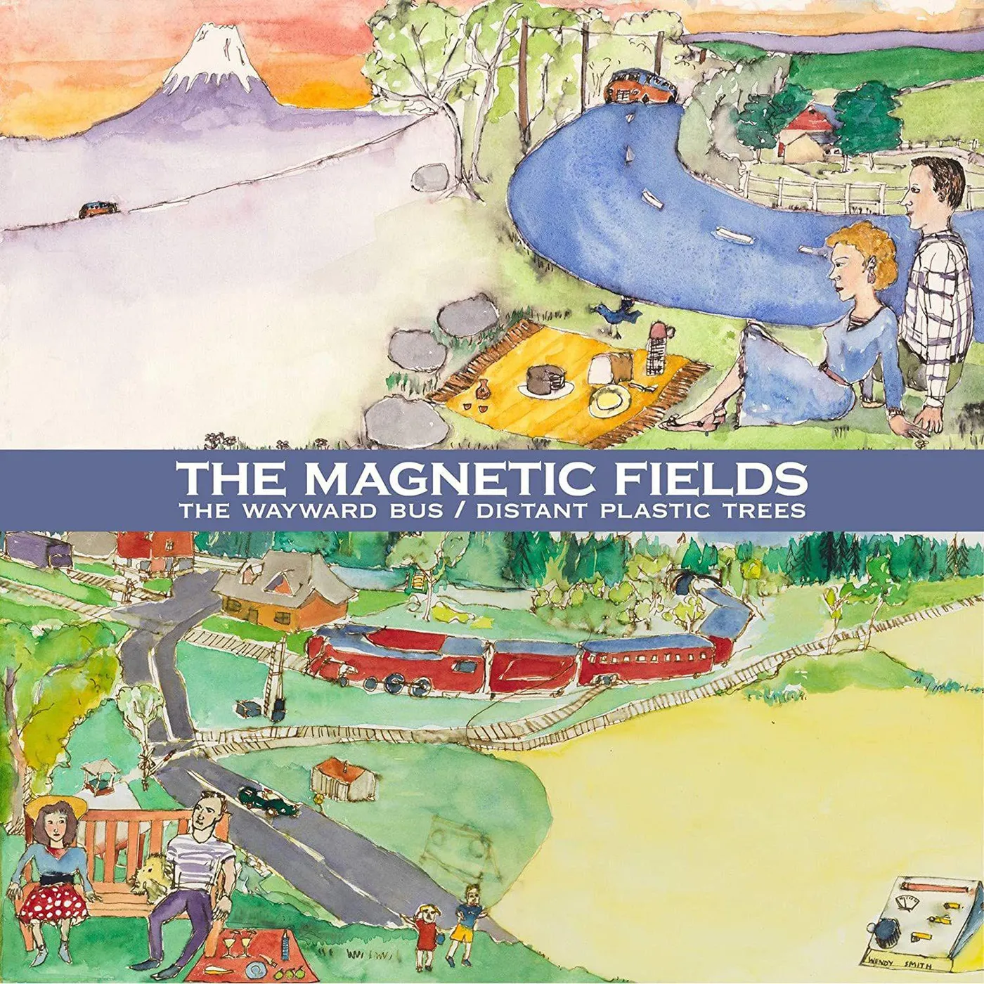 The Magnetic Fields Wayward Bus / Distant Plastic Trees Vinyl Record