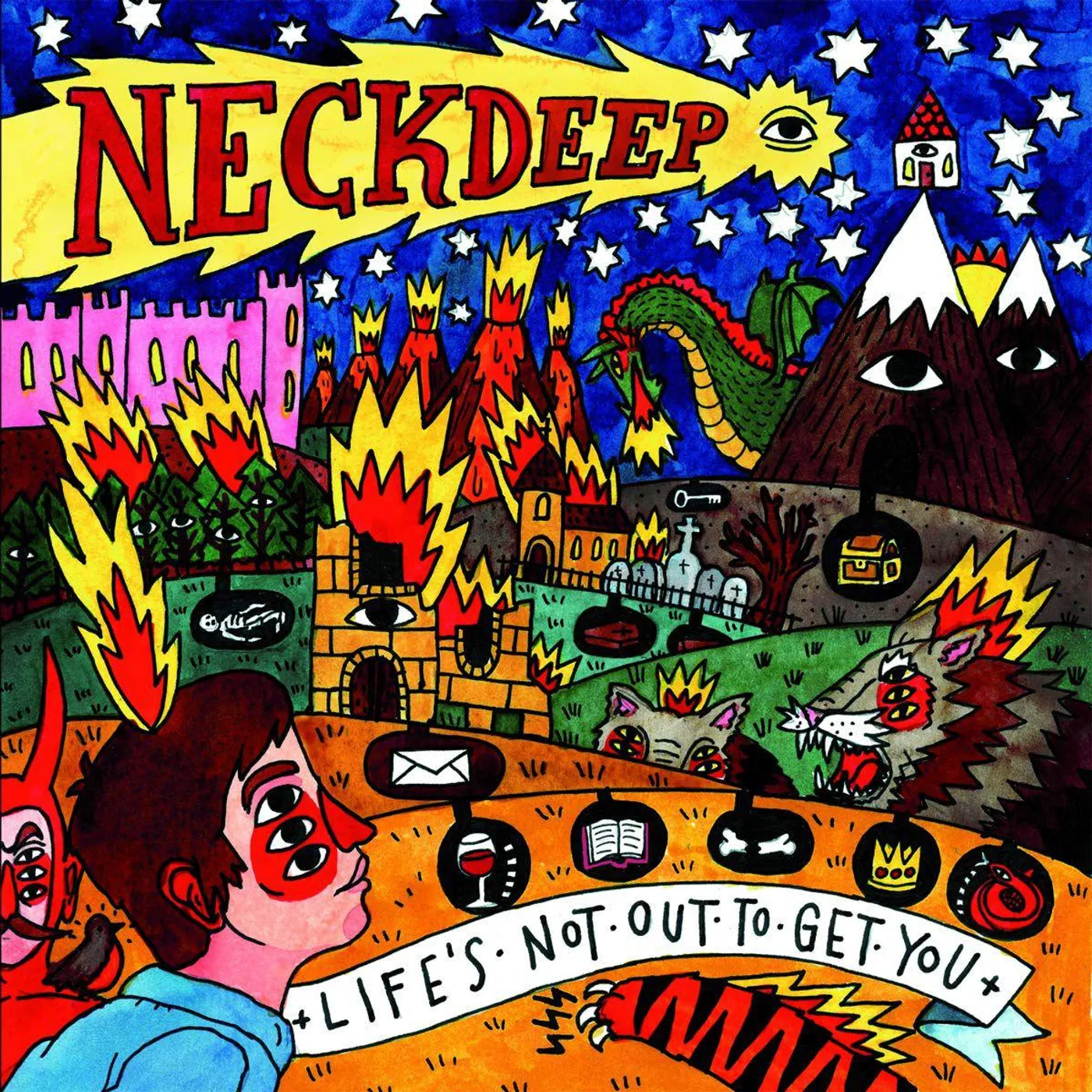 Neck Deep Life's Not Out To Get You (Transparent Blue) Vinyl Record