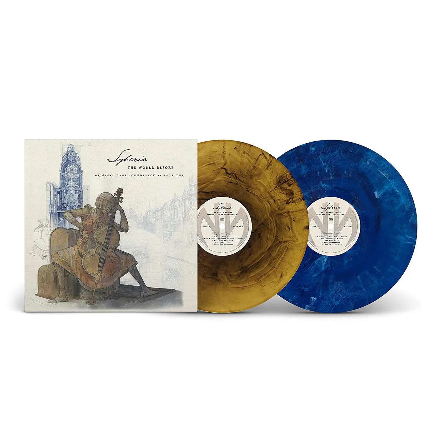 Inon Zur SYBERIA: THE WORLD BEFORE Original Soundtrack (CLEAR BROWN/CLEAR AQUA GALAXY VINYL/2LP) Vinyl Record