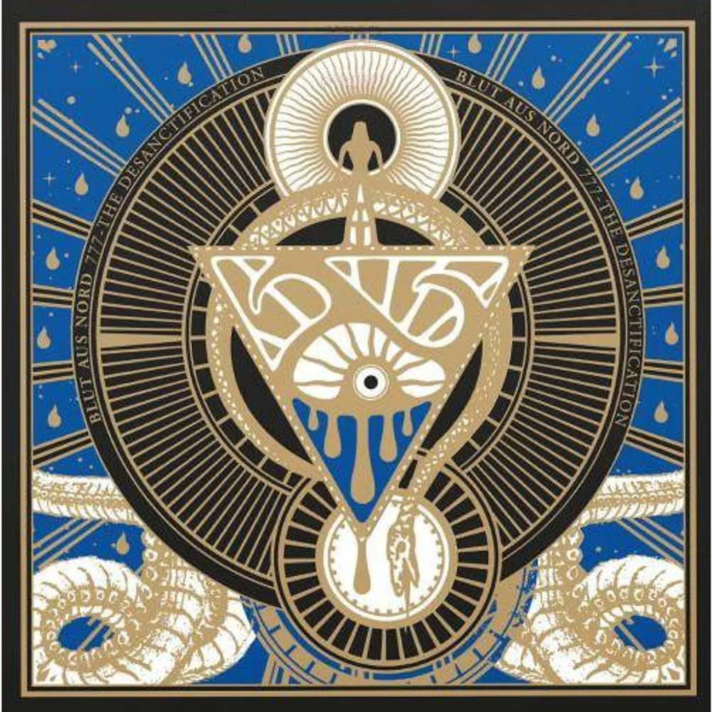 Blut Aus Nord 777 - The Desanctification (Gold/Sea Blue Merge) Vinyl Record