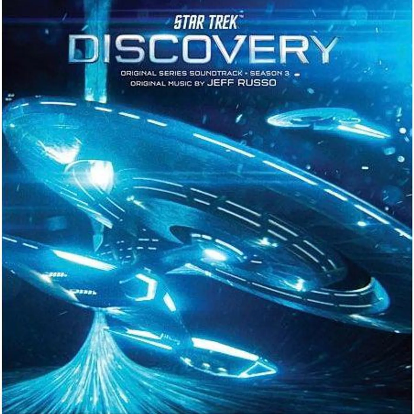 Jeff Russo Star Trek Discovery Season 3 Soundtrack (Limited Edition/Blue & White Marble) Vinyl Record
