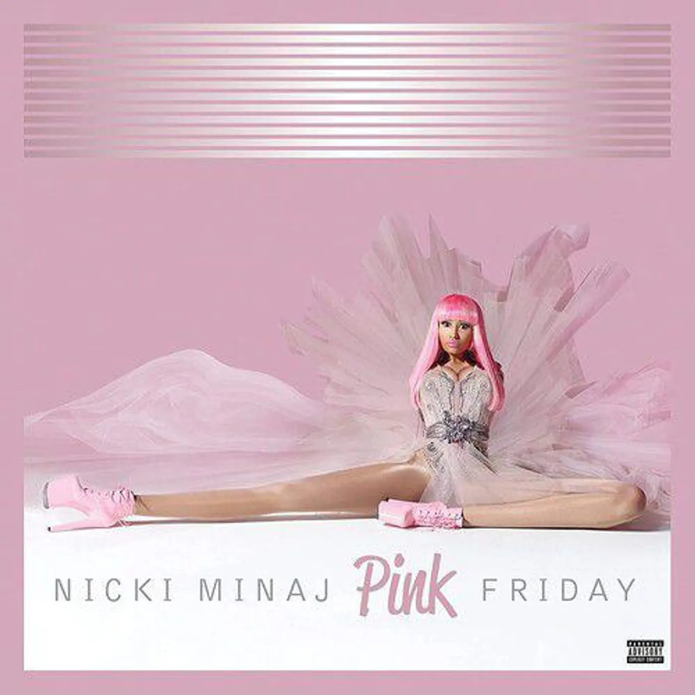 Nicki Minaj Pink Friday (10th Anniversary/Deluxe/Pink/White Swirl/3LP) (Explicit Content) Vinyl Record