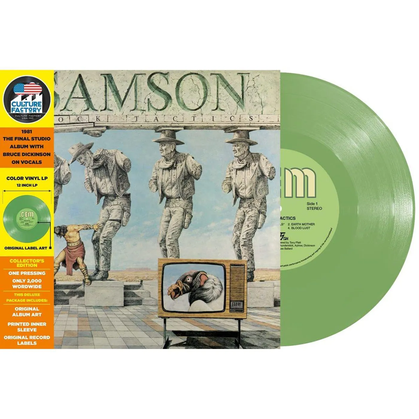 Samson Shock Tactics (Coke Bottle Green) Vinyl Record