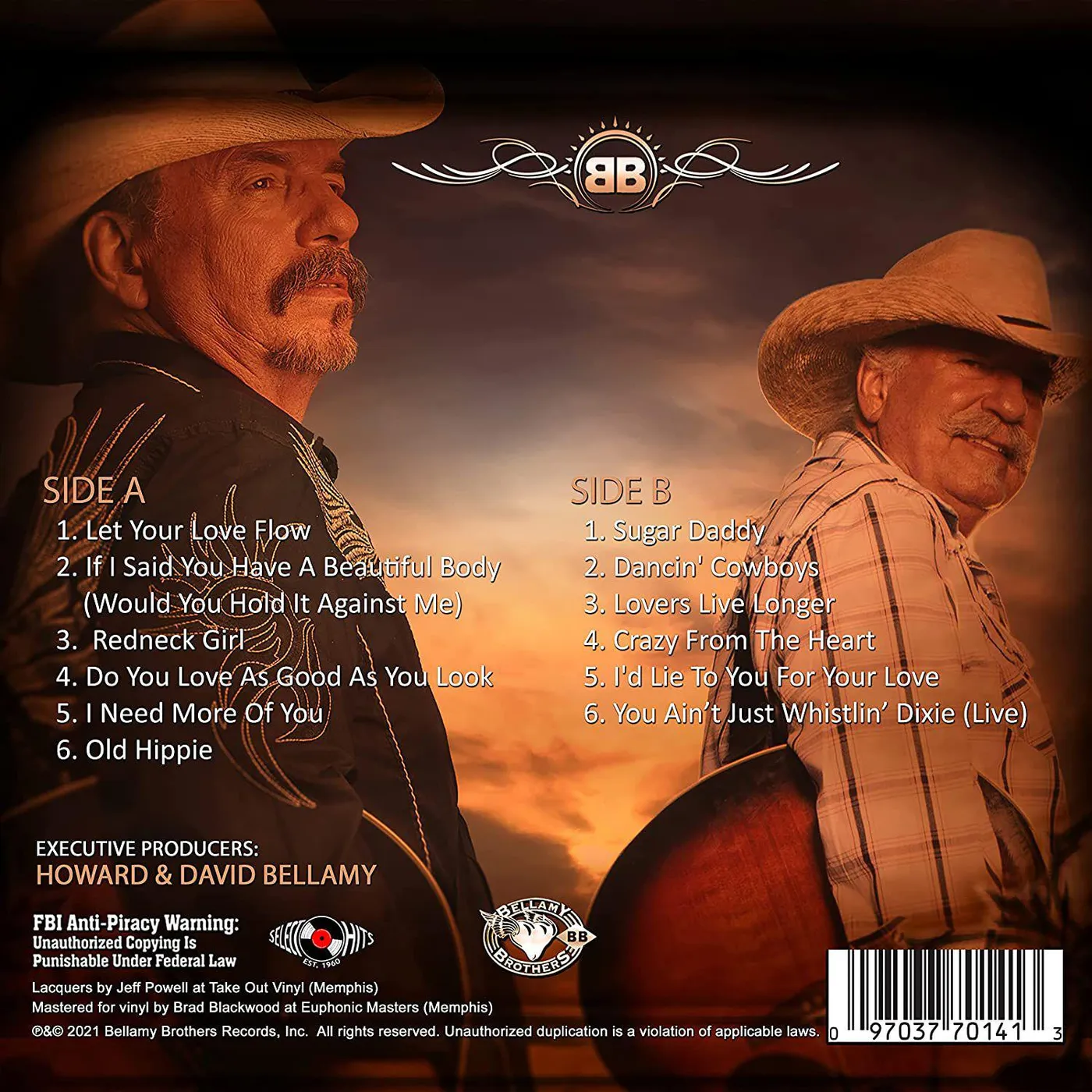The Bellamy Brothers 40 Years: The Vinyl Album LP