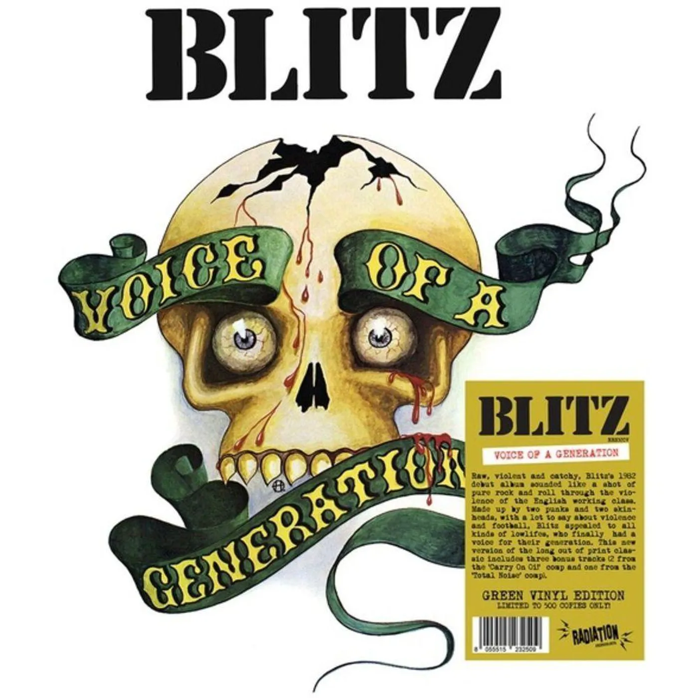 Blitz VOICE OF A GENERATION (GREEN VINYL) Vinyl Record