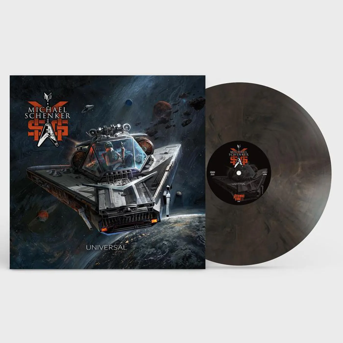 Michael Schenker Group Universal (Clear/Black Marbled) Vinyl Record